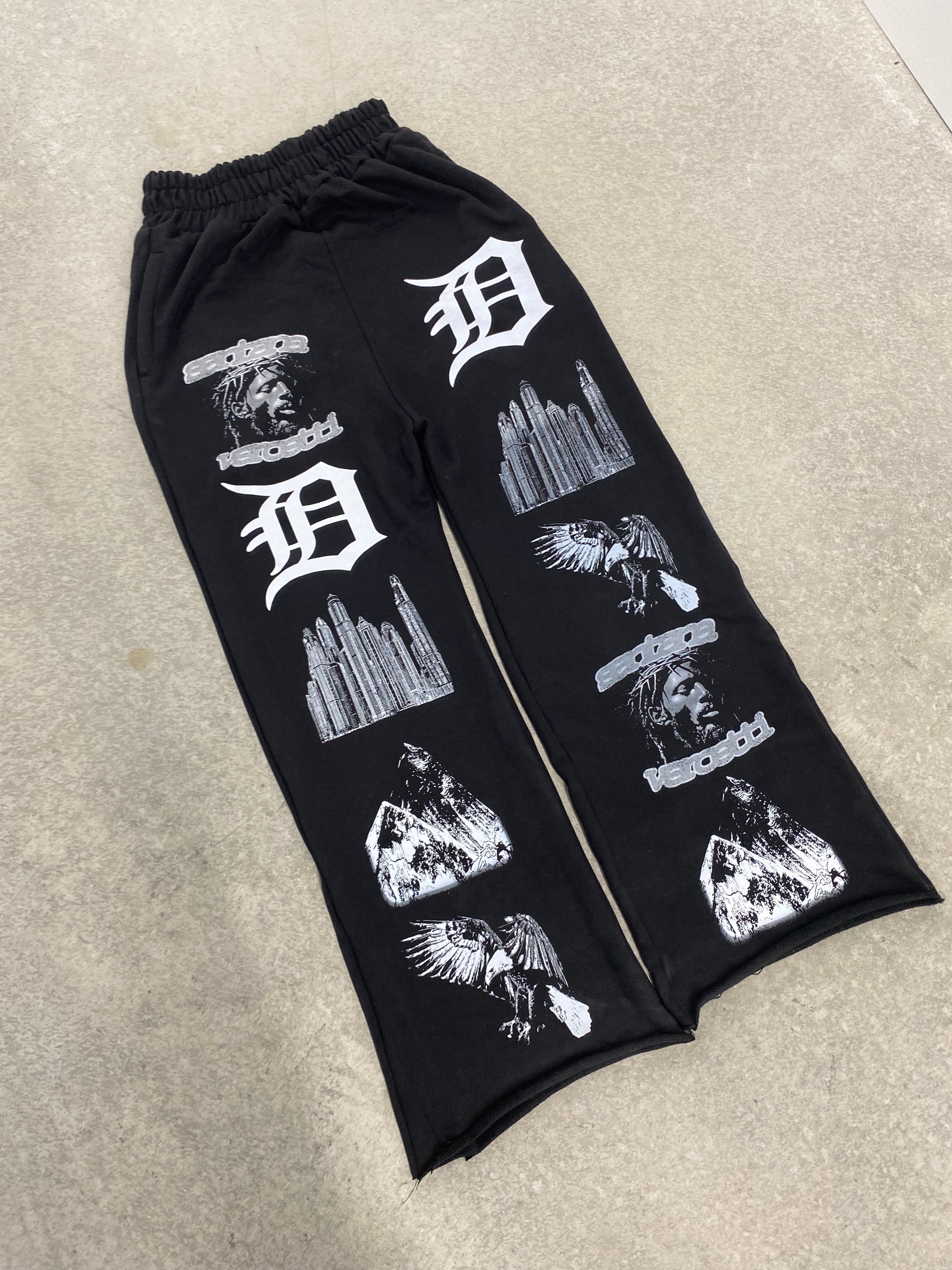 "SS24" SWEATPANTS - BLACK