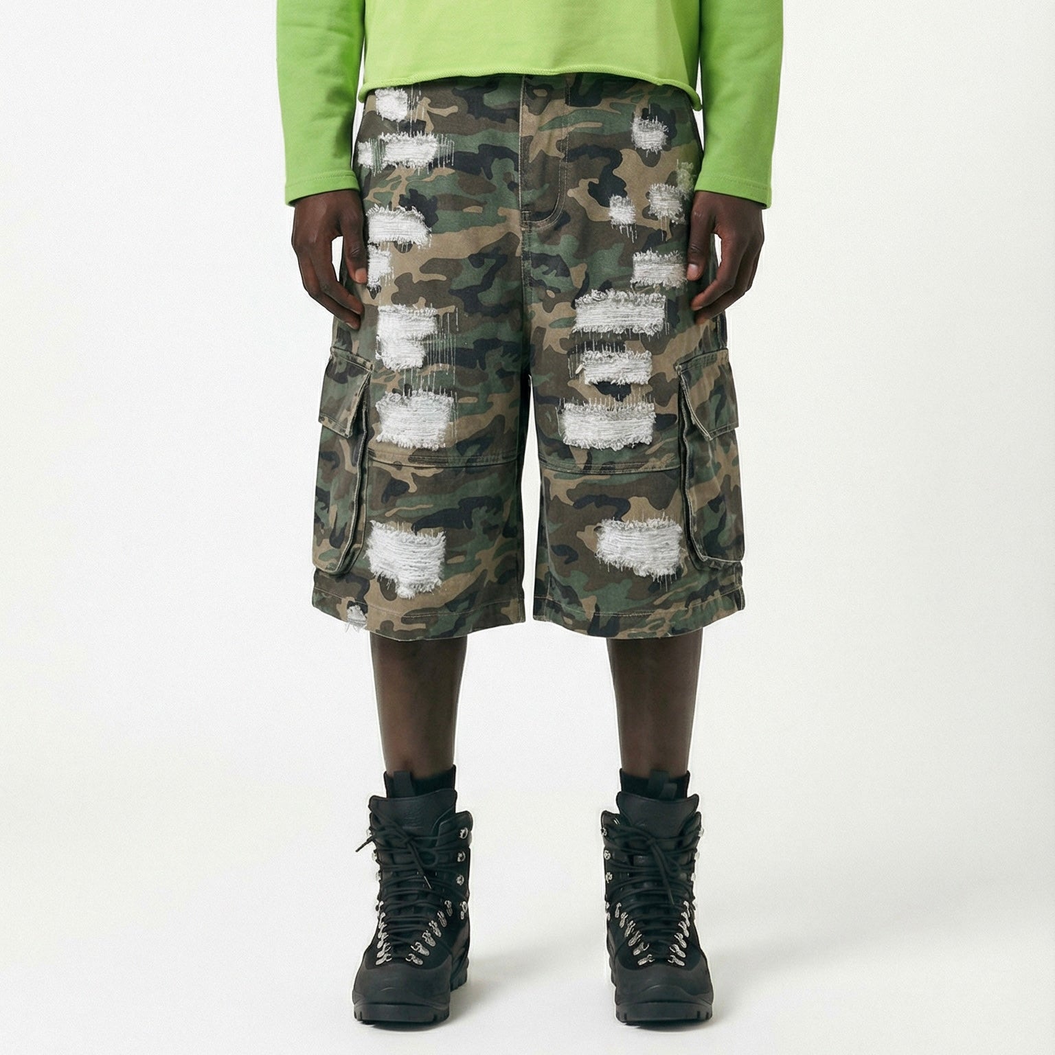 “Forgive Autumn” Camo Shorts