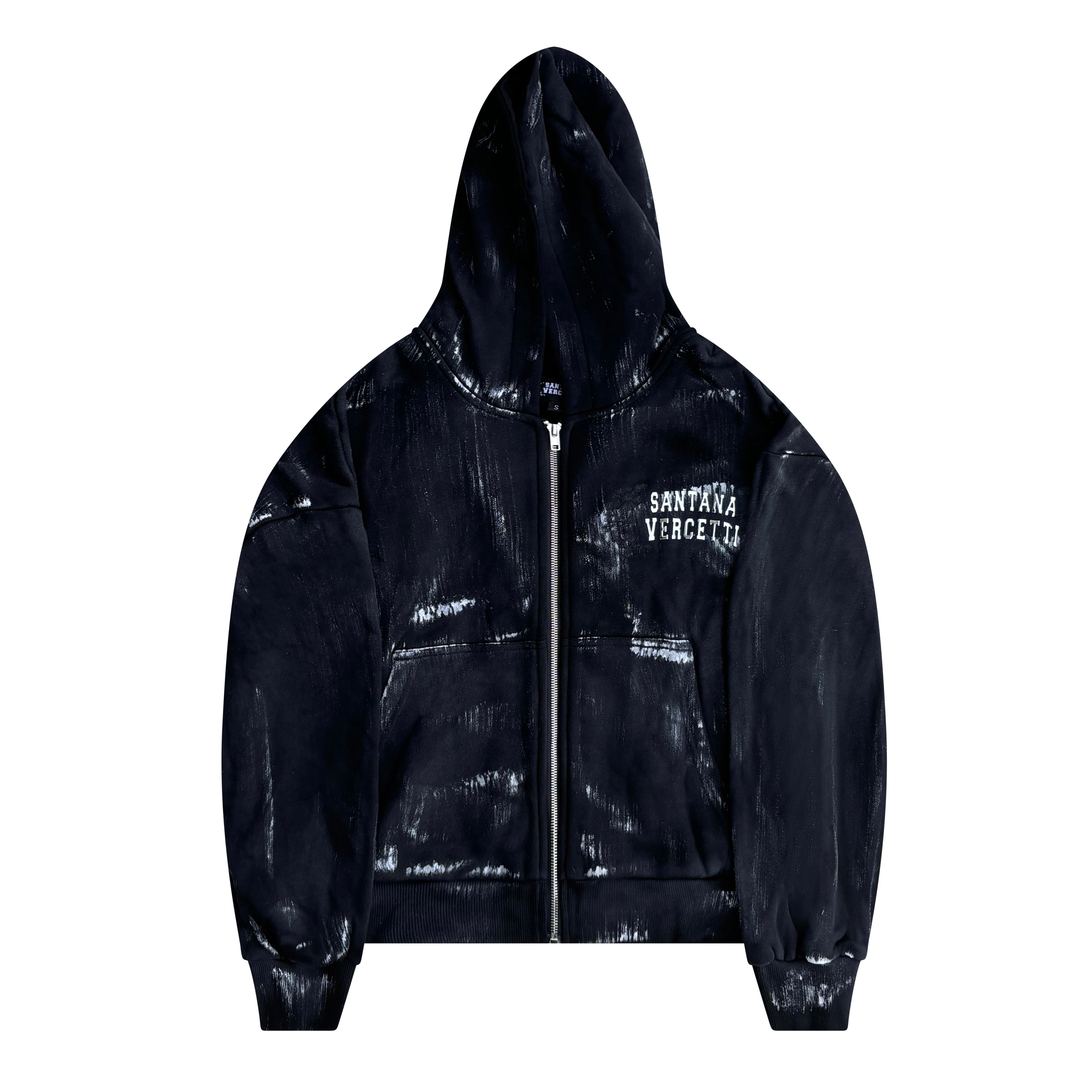 Hand Paint Zip Up Jacket
