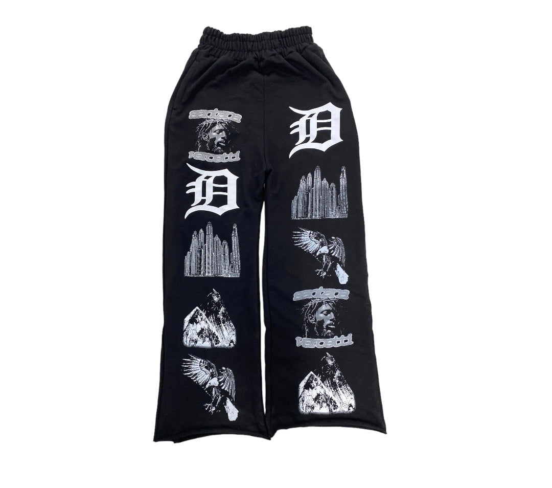 "SS24" SWEATPANTS - BLACK
