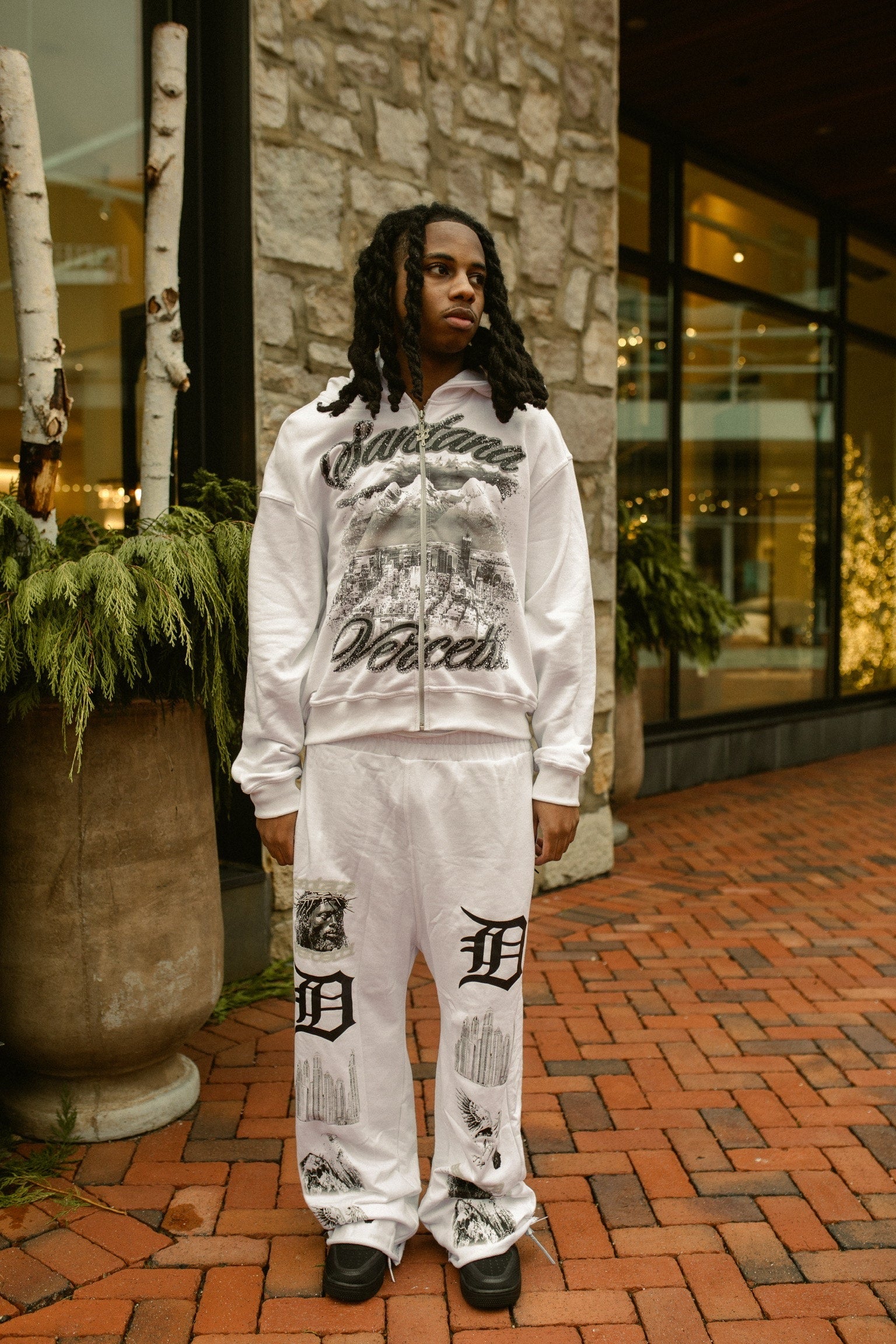"SS24" ZIP UP JACKET - WHITE